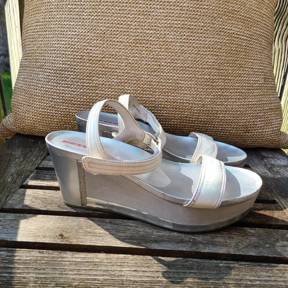 Prada Platform Velcro Strap Sandals - Picture 4 of 8